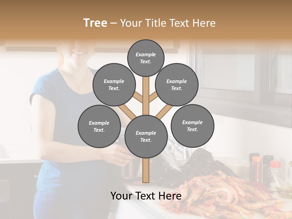 Marine Product Gourmet Shrimp PowerPoint Template