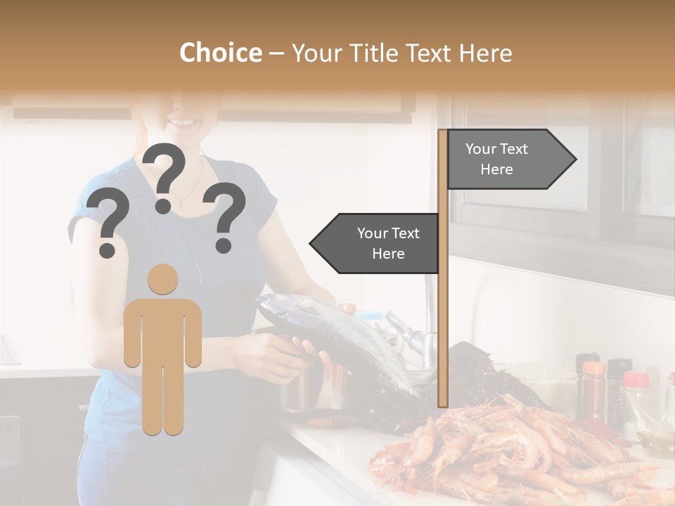 Marine Product Gourmet Shrimp PowerPoint Template