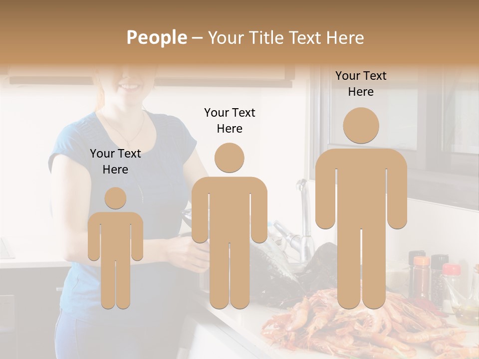 Marine Product Gourmet Shrimp PowerPoint Template