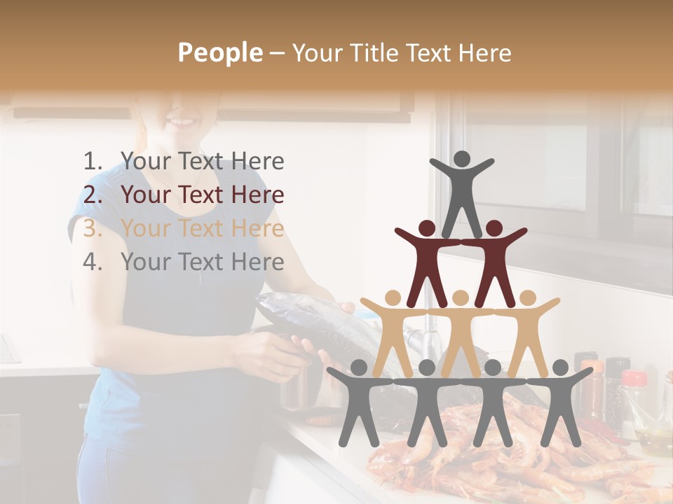 Marine Product Gourmet Shrimp PowerPoint Template