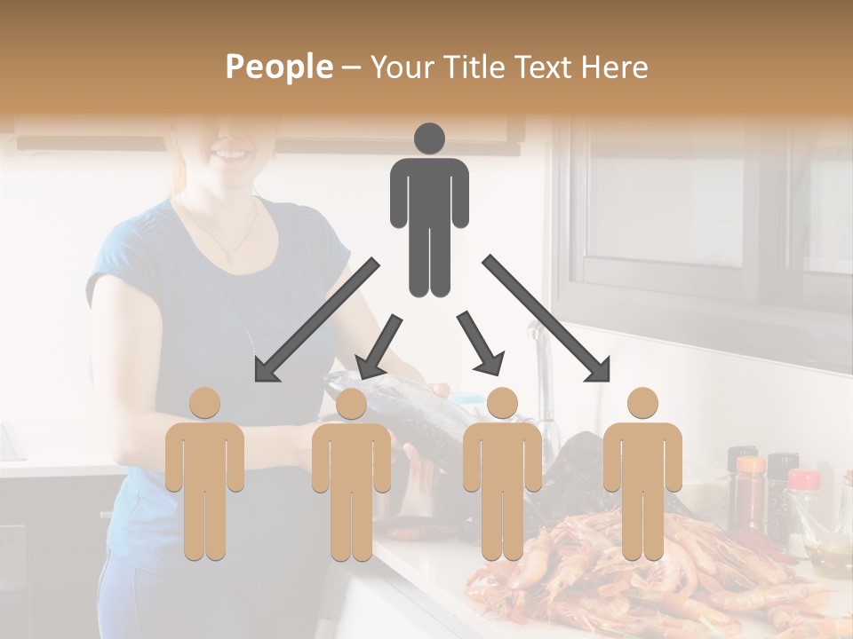 Marine Product Gourmet Shrimp PowerPoint Template