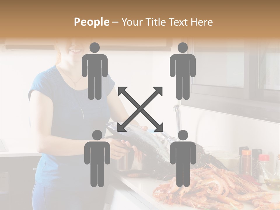 Marine Product Gourmet Shrimp PowerPoint Template