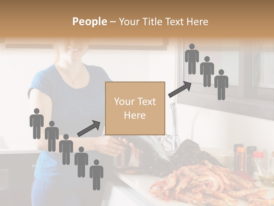 Marine Product Gourmet Shrimp PowerPoint Template