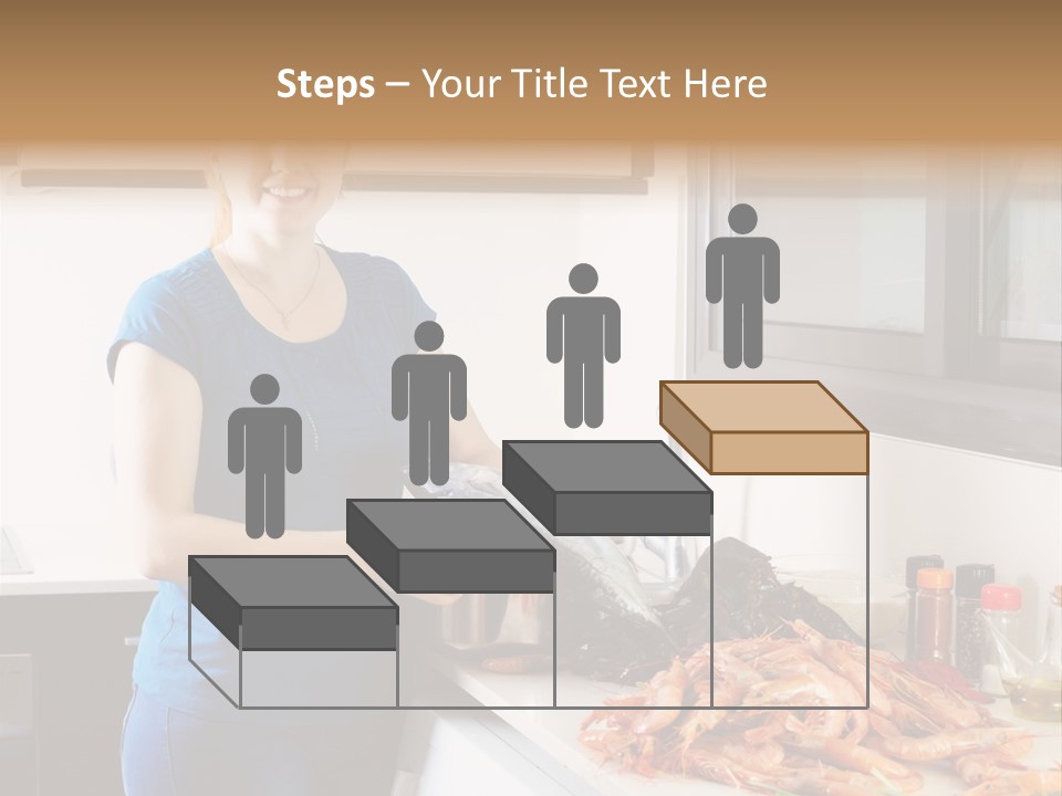 Marine Product Gourmet Shrimp PowerPoint Template