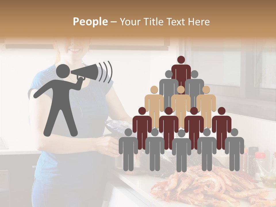 Marine Product Gourmet Shrimp PowerPoint Template