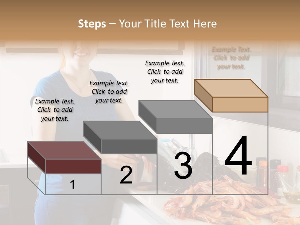 Marine Product Gourmet Shrimp PowerPoint Template