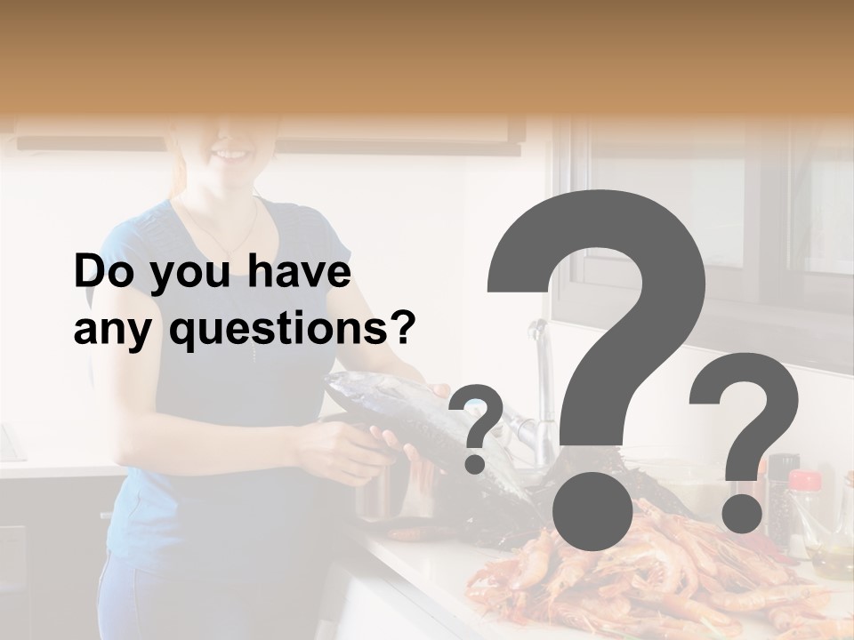 Marine Product Gourmet Shrimp PowerPoint Template