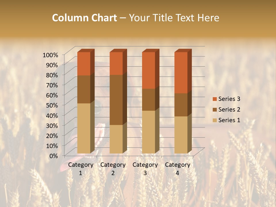 Portrait Dog Agricultural PowerPoint Template