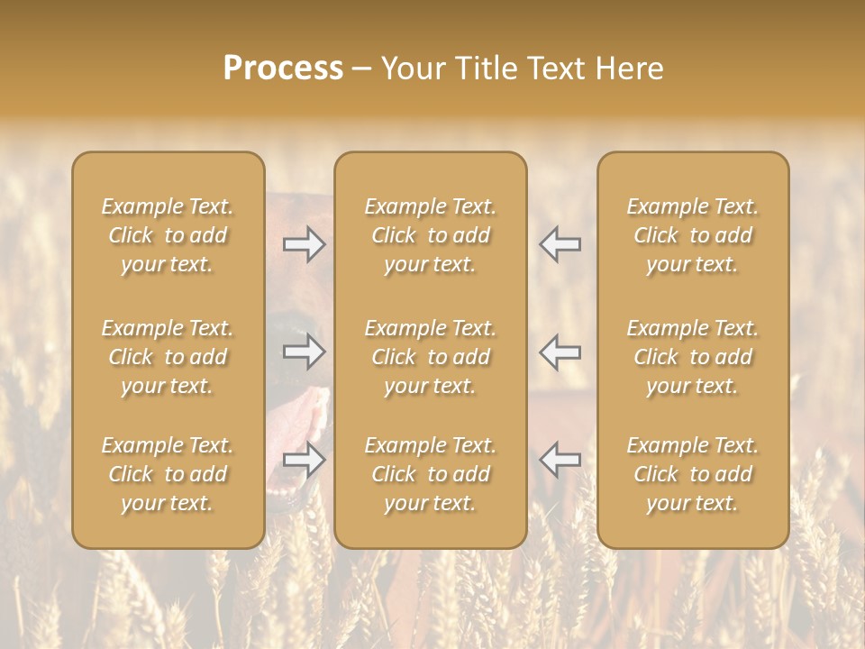Portrait Dog Agricultural PowerPoint Template