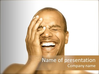 Laughing Shadow Giggle PowerPoint Template