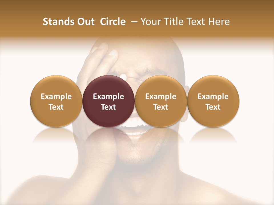 Laughing Shadow Giggle PowerPoint Template