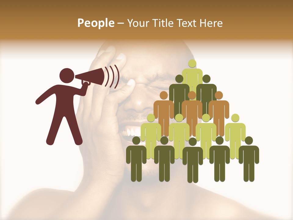 Laughing Shadow Giggle PowerPoint Template