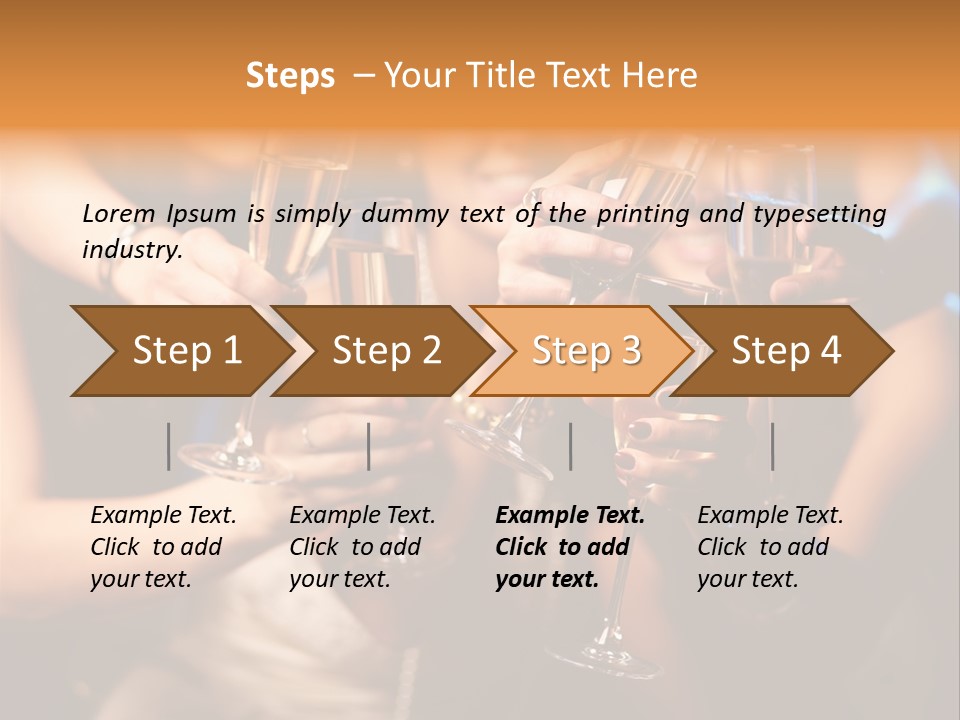 Celebrate Holding Positivity PowerPoint Template