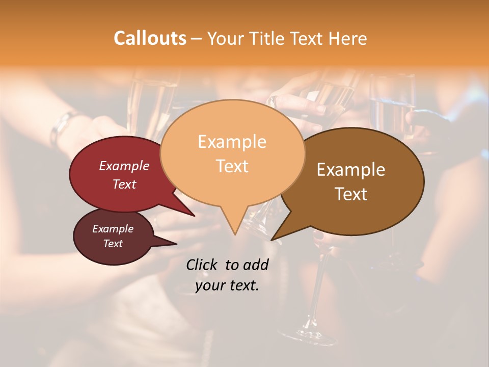 Celebrate Holding Positivity PowerPoint Template