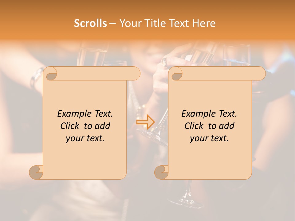 Celebrate Holding Positivity PowerPoint Template