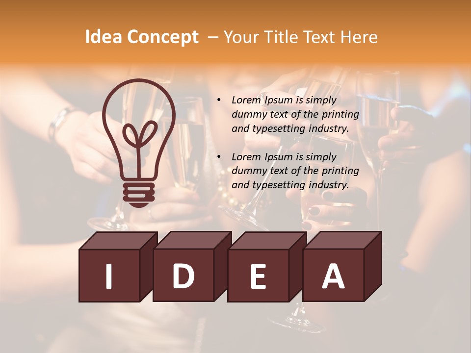 Celebrate Holding Positivity PowerPoint Template