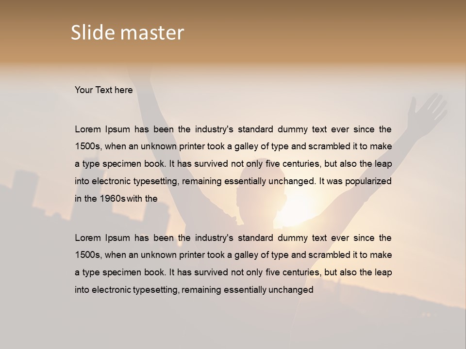 Male Nature Human PowerPoint Template