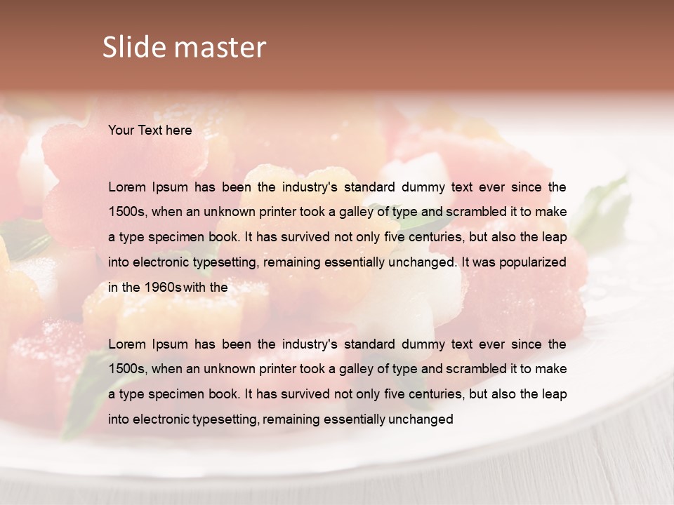 Dish Closeup Juice PowerPoint Template