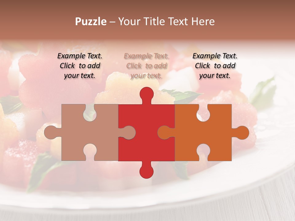 Dish Closeup Juice PowerPoint Template