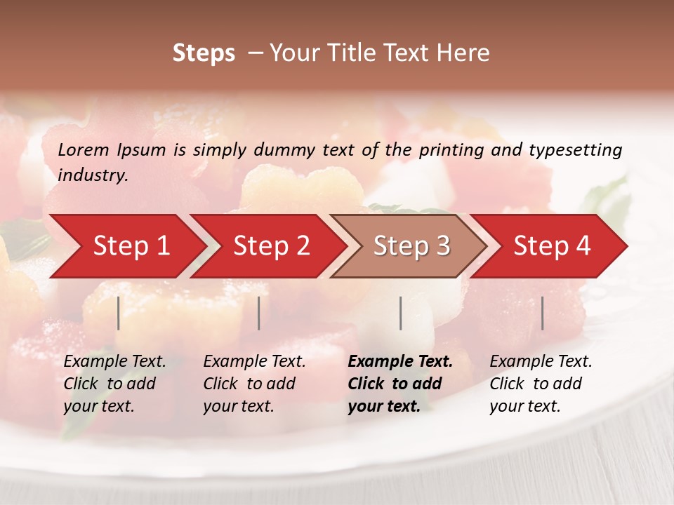 Dish Closeup Juice PowerPoint Template