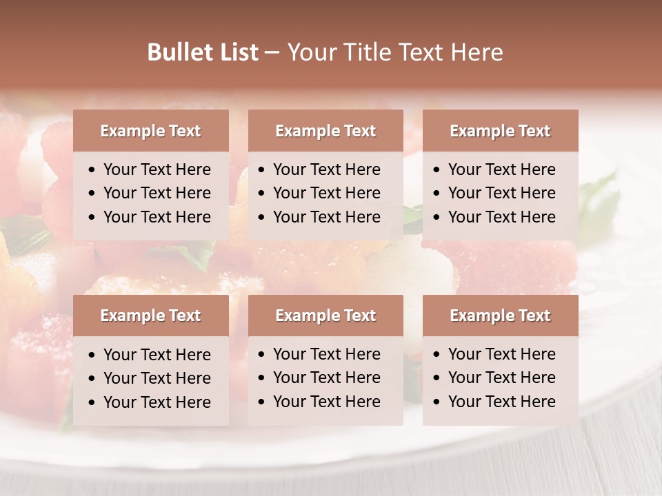Dish Closeup Juice PowerPoint Template