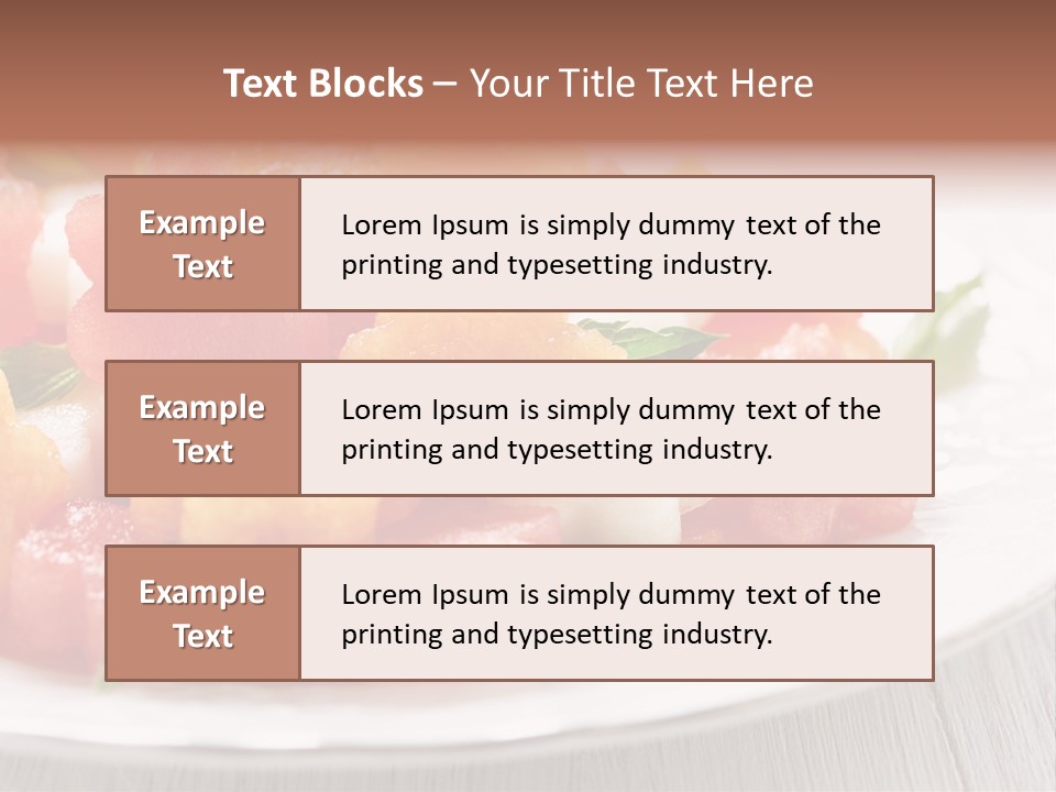 Dish Closeup Juice PowerPoint Template