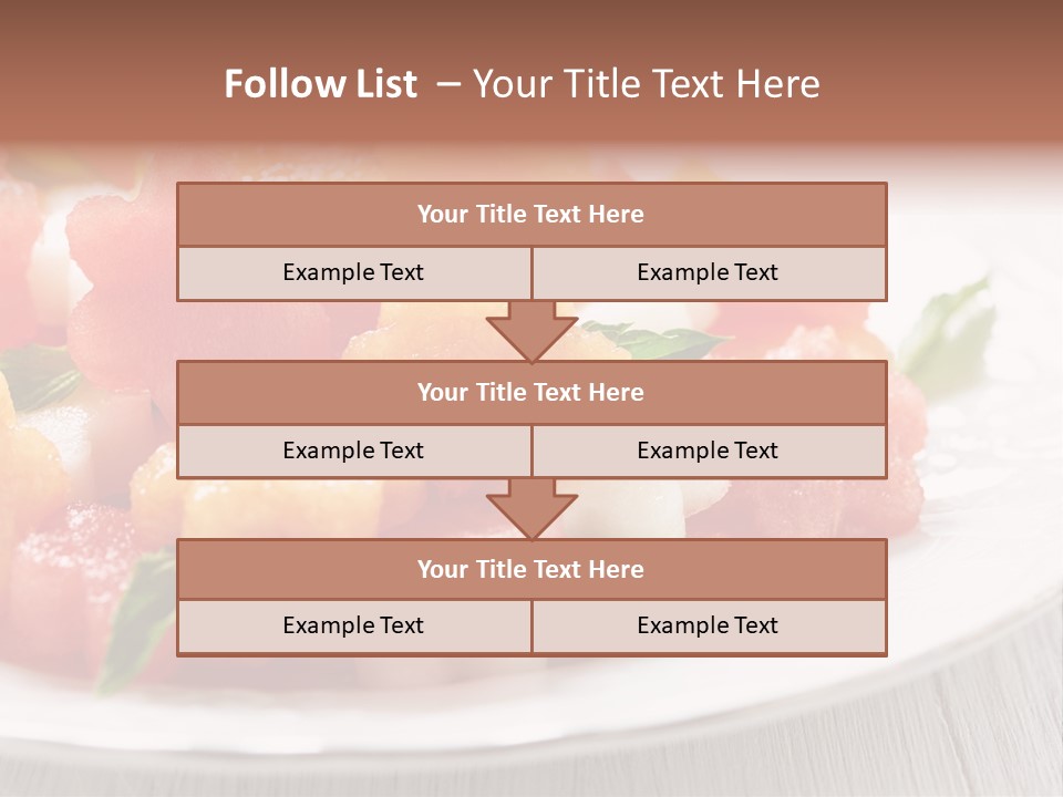 Dish Closeup Juice PowerPoint Template