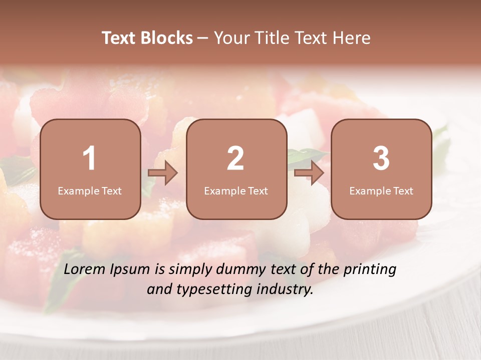 Dish Closeup Juice PowerPoint Template