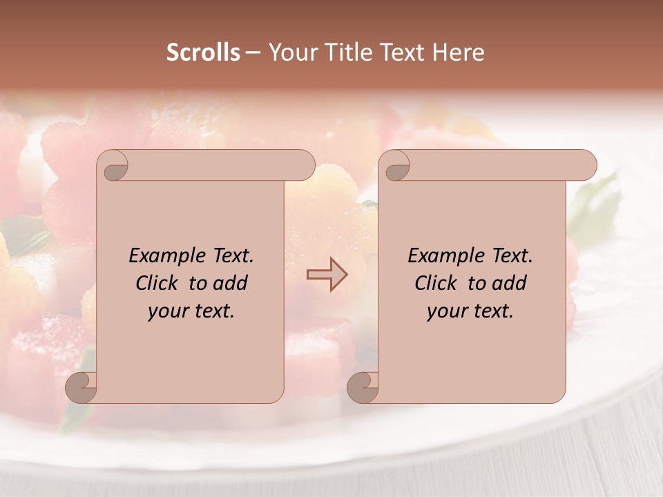 Dish Closeup Juice PowerPoint Template