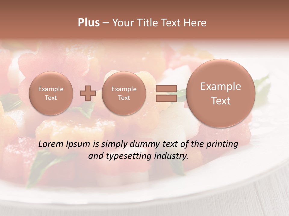 Dish Closeup Juice PowerPoint Template
