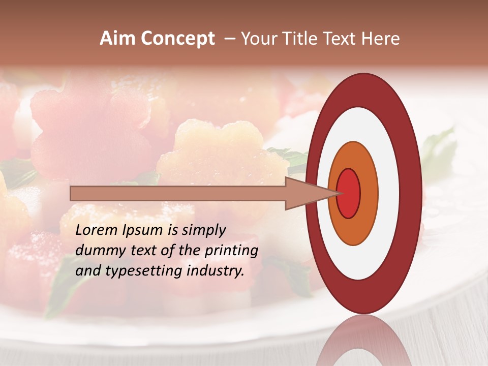 Dish Closeup Juice PowerPoint Template