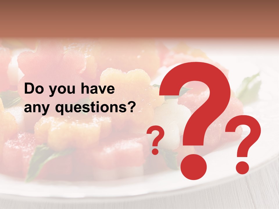 Dish Closeup Juice PowerPoint Template