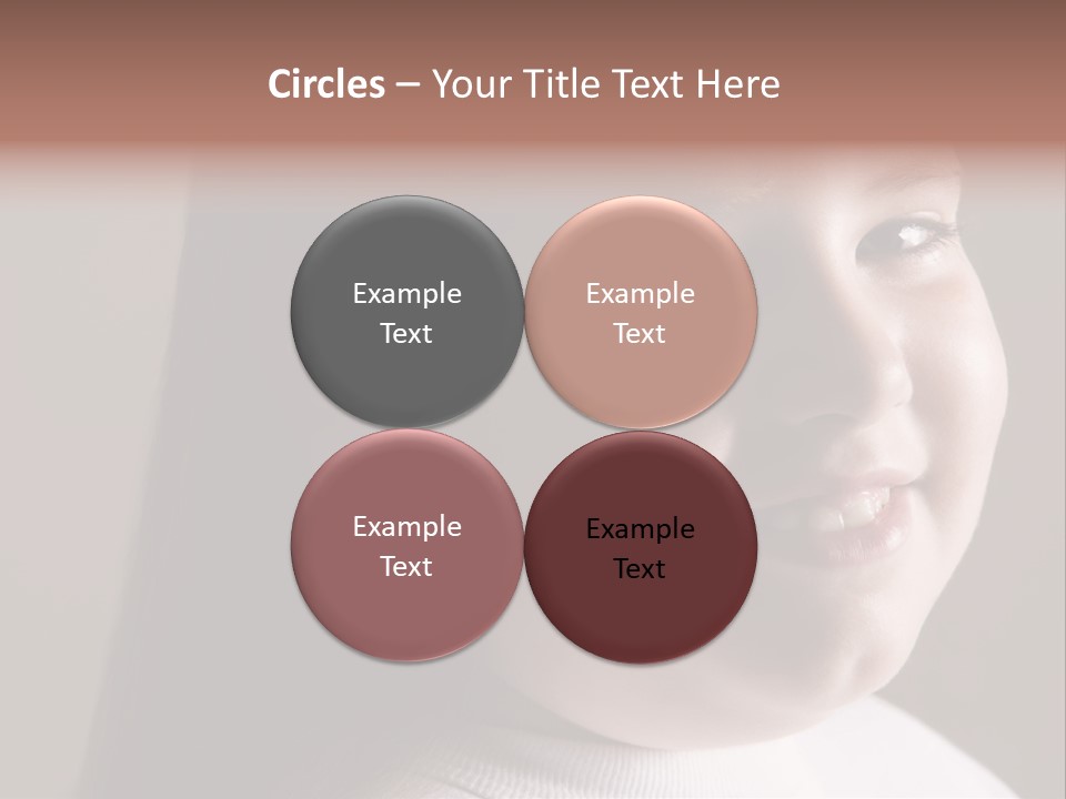 Long Hair Girl Preadolescent PowerPoint Template