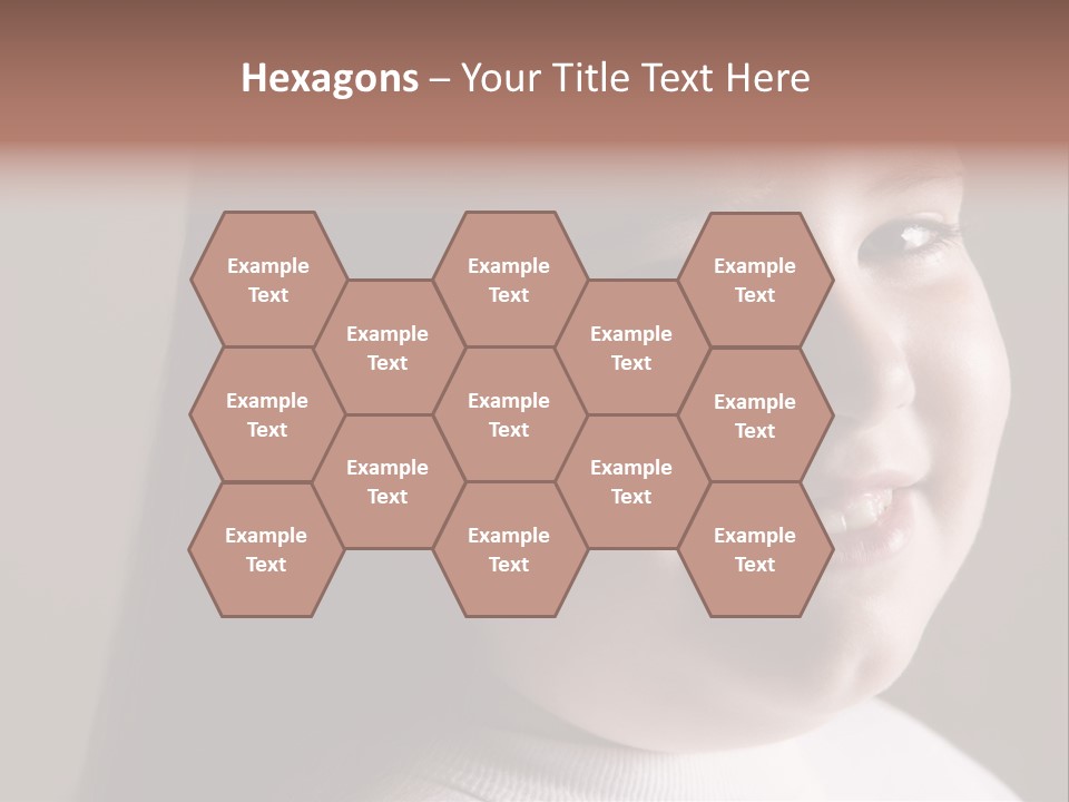 Long Hair Girl Preadolescent PowerPoint Template