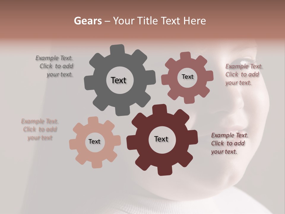 Long Hair Girl Preadolescent PowerPoint Template