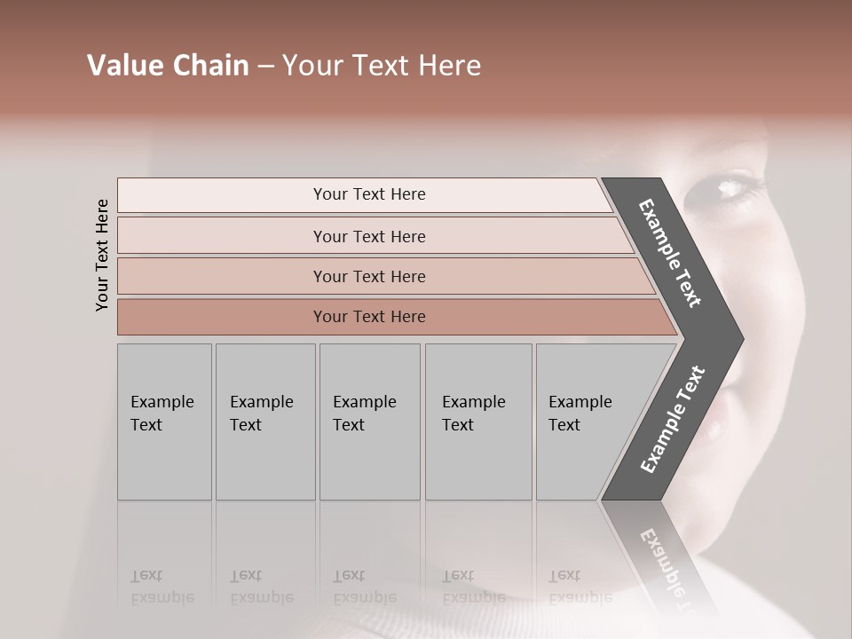 Long Hair Girl Preadolescent PowerPoint Template