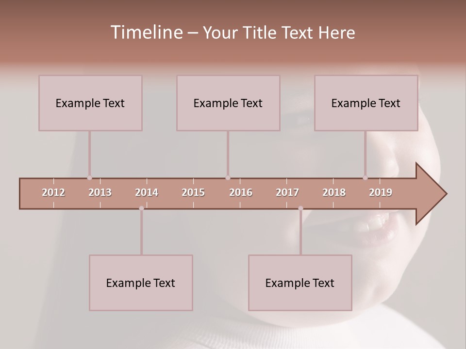 Long Hair Girl Preadolescent PowerPoint Template