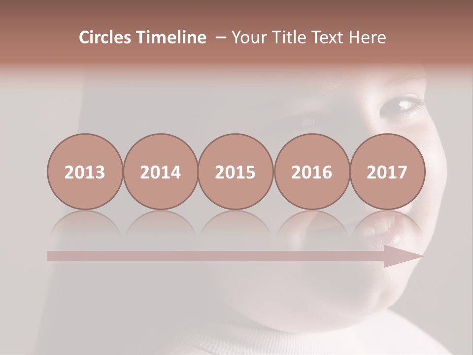 Long Hair Girl Preadolescent PowerPoint Template