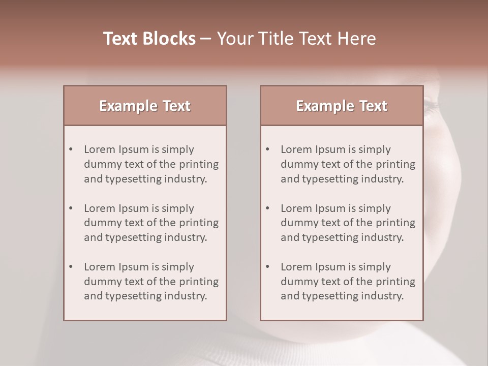 Long Hair Girl Preadolescent PowerPoint Template