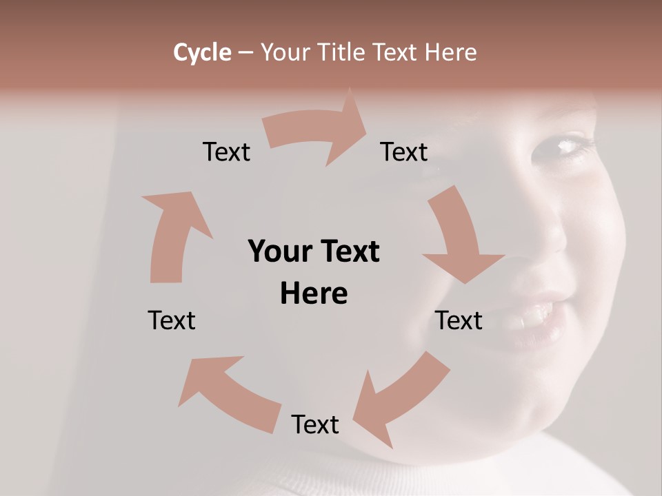 Long Hair Girl Preadolescent PowerPoint Template