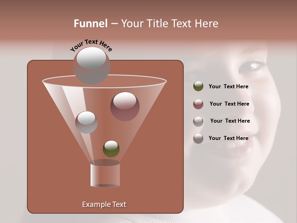 Long Hair Girl Preadolescent PowerPoint Template