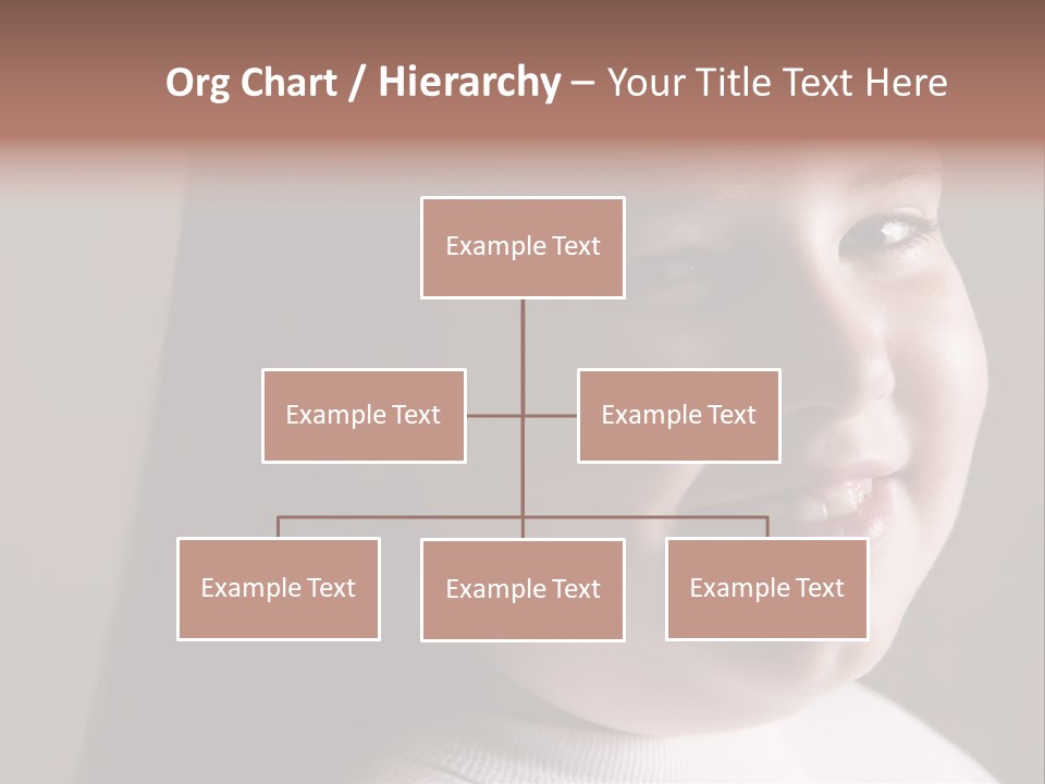 Long Hair Girl Preadolescent PowerPoint Template