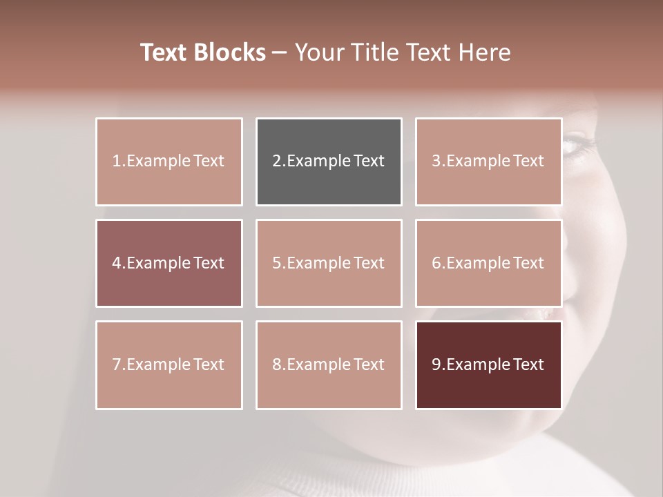 Long Hair Girl Preadolescent PowerPoint Template