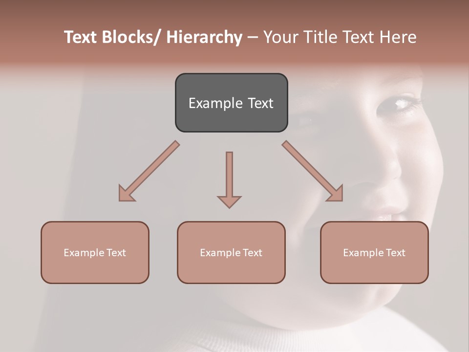 Long Hair Girl Preadolescent PowerPoint Template