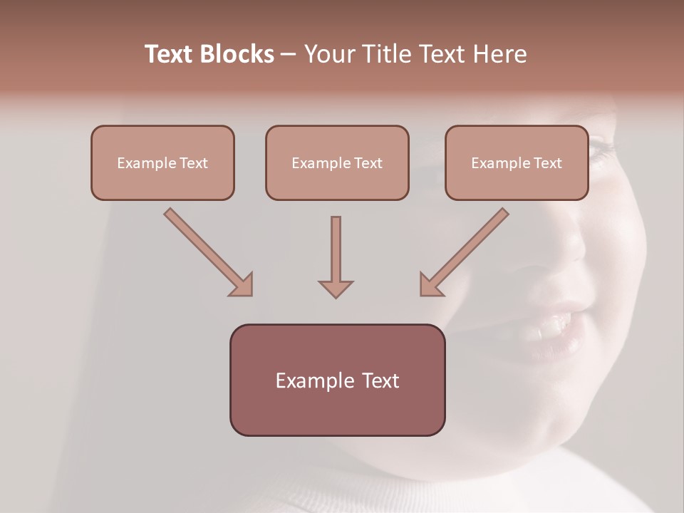 Long Hair Girl Preadolescent PowerPoint Template