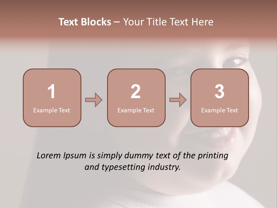 Long Hair Girl Preadolescent PowerPoint Template