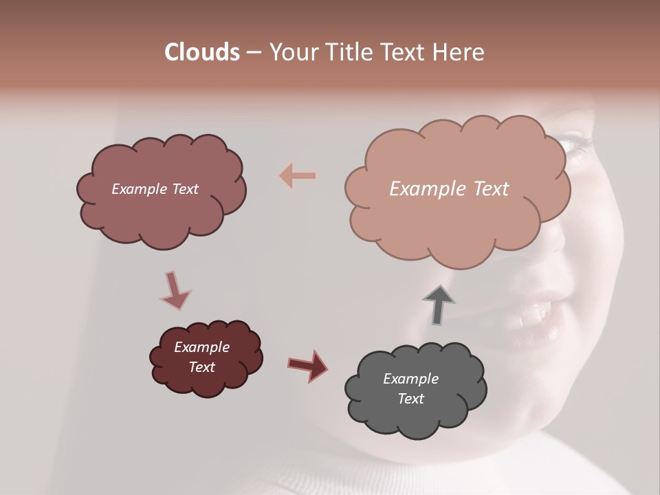 Long Hair Girl Preadolescent PowerPoint Template