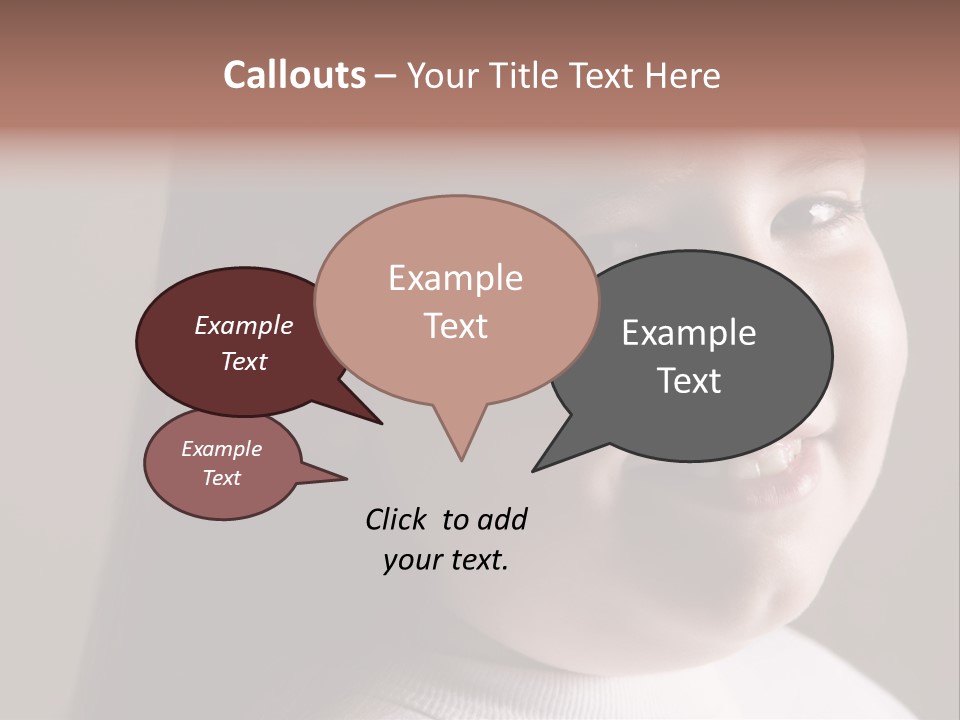 Long Hair Girl Preadolescent PowerPoint Template