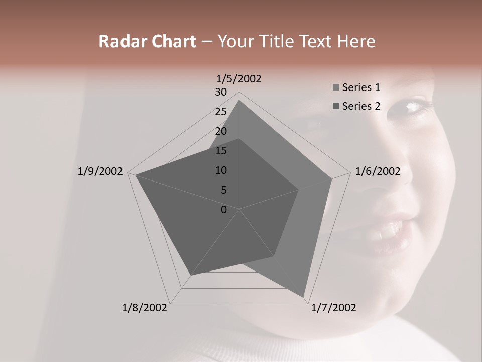 Long Hair Girl Preadolescent PowerPoint Template