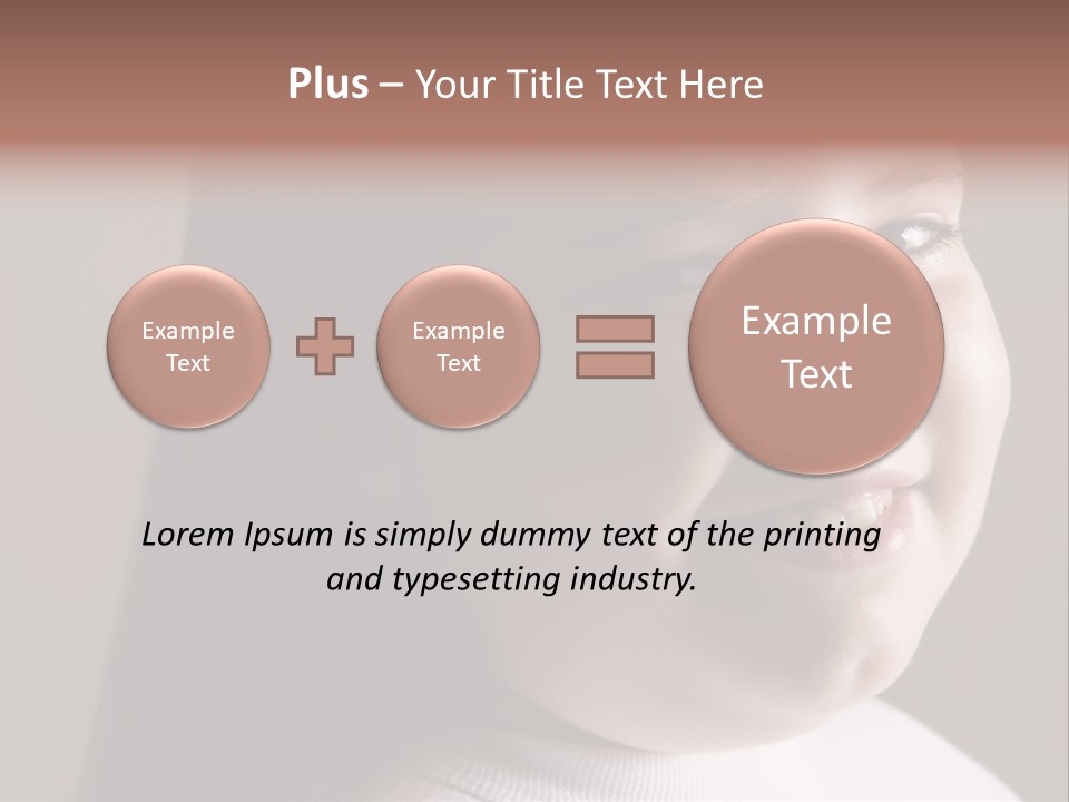 Long Hair Girl Preadolescent PowerPoint Template